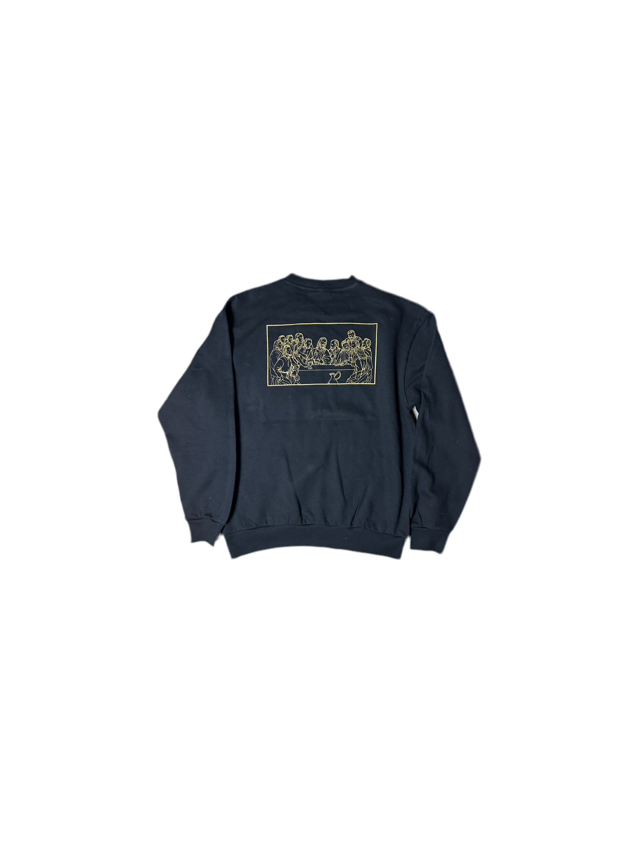 SEISDIECISÉIS GOLD LAST SUPPER CREWNECK (BLACK)